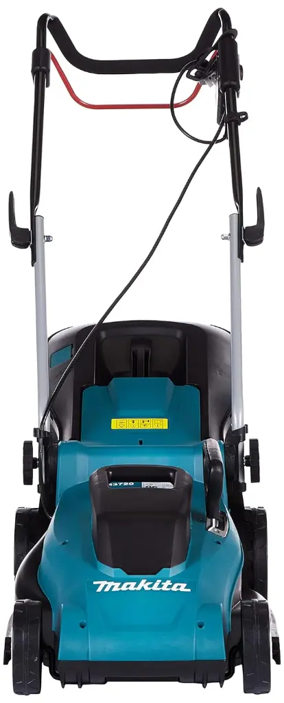 "Makita ELM3720 1400W 2-in-1 Electric Lawn Mower with 37cm Cutting Width"
