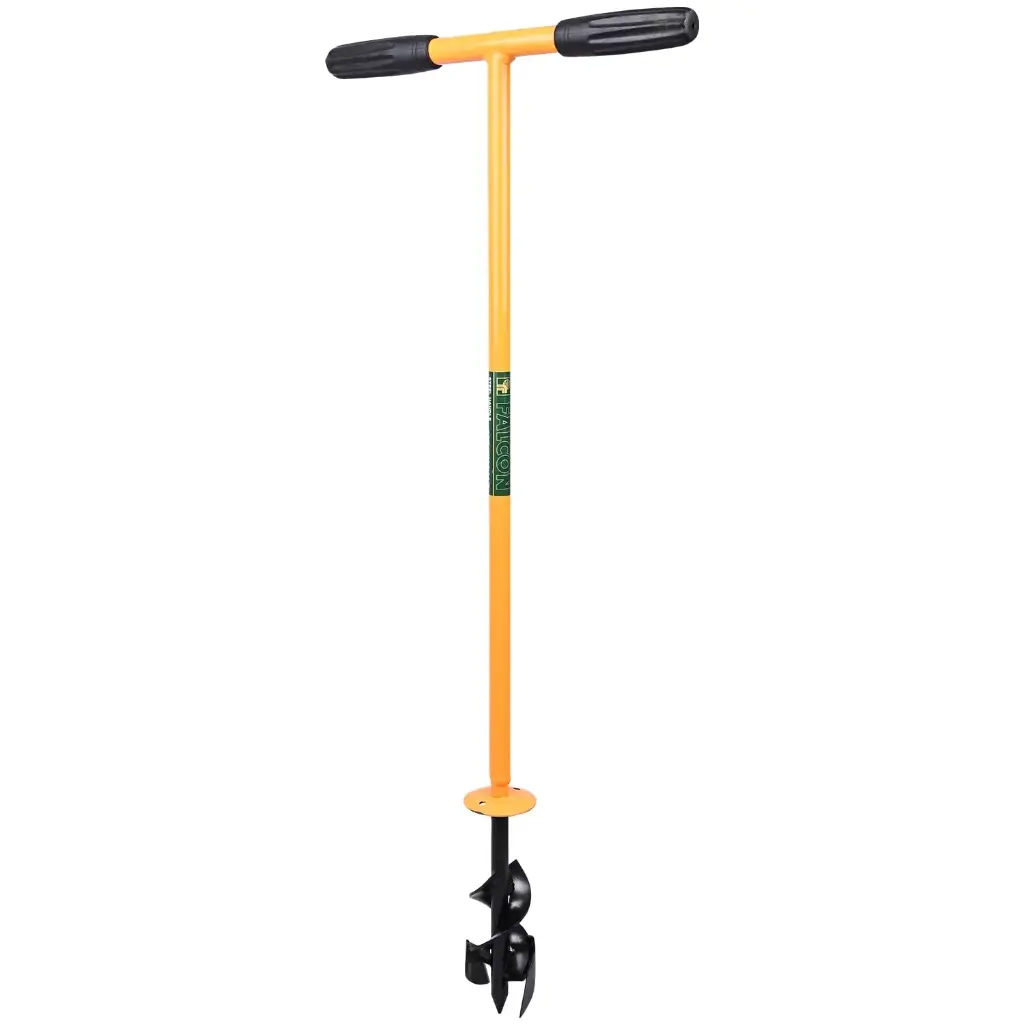 FALCON FPHD-1902 Post Hole Digger/Auger 2" diameter:  Digging Tool for Soil, Agriculture, Farming, and Gardening