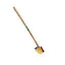 FALCON FGR-3-1 Garden Rake 3-in-1 Metal Head Cultivator Tool, Multicolor