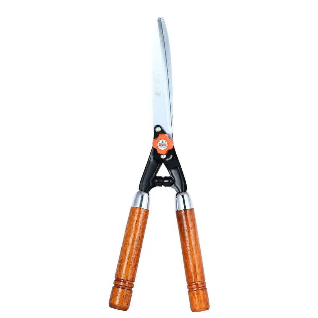 Falcon FHS-999 (W) Premium Hedge Shear - Classic Wooden Handle with 10"
