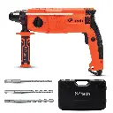 KP Tech Rotary Hammer Drill Machine 22mm | 1600 RPM | 650W | 4 Mode | SDS Plus Chuck | Includes 3 Drill Bits- BK -RHD22
