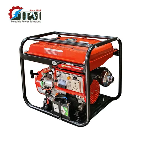 2KVA Portable Generator, Model GE-2400PS, Petrol Run Recoil & Self Start