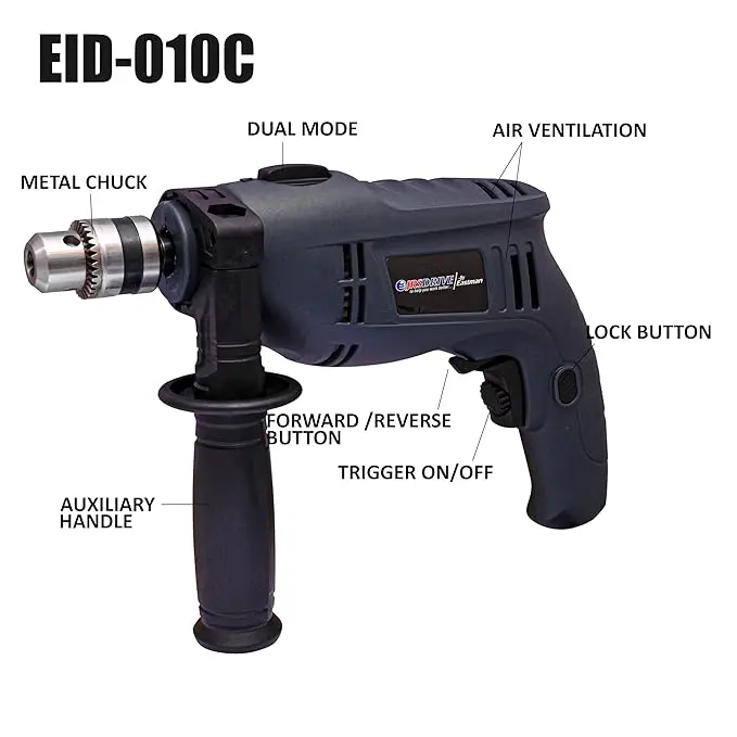 Eastman EID010C Impact Drill 10mm, 550W, 2900 RPM