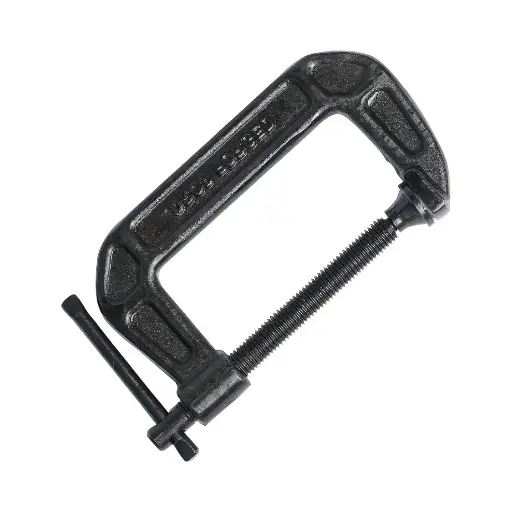 Eastman E-2036 Heavy Duty C-Clamp, 4/100 Inch, Drop Forged Carbon Steel with Black Oxide Finish