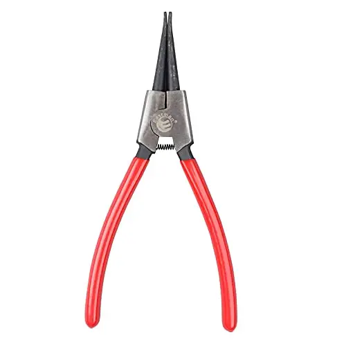 Eastman 7-Inch Circlip Plier - Internal and External Straight, Hardened with CRV Steel, Fully Polished Nose Plier-E2034