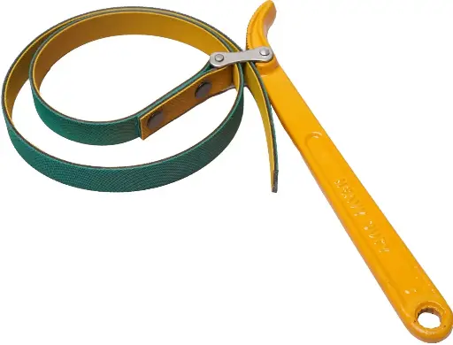 Eastman 225mm Adjustable Oil Filter Wrench - Alloy Steel with Quality Belt E-3022