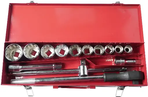 Eastman 3/4 Inch Drive Bi Hex Socket Set 14 Pcs E-2222E