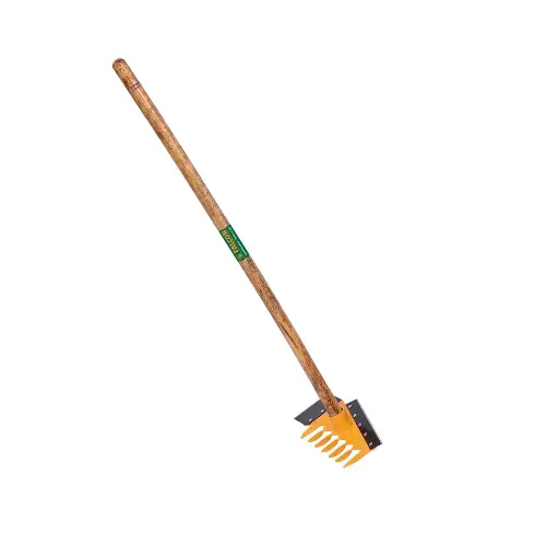 FALCON FGR-3-1 Garden Rake 3-in-1 Metal Head Cultivator Tool, Multicolor