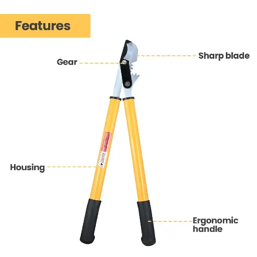 Falcon 2X Gear Pro Bypass Lopper 36mm Garden Tool with Stainless Steel Blades