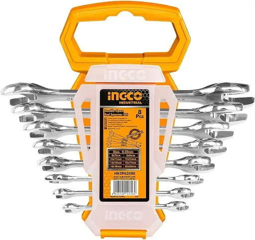 INGCO HKSPA2088 Double Open End Spanner Set