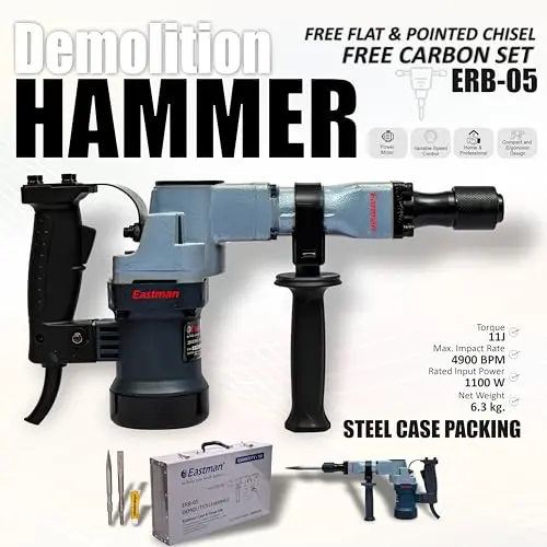 Eastman ERB05 1100W Professional Electric Demolition Hammer Drill